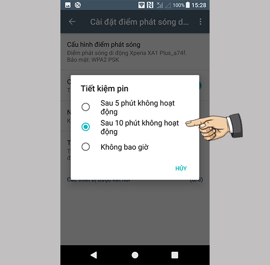 Lựa chọn thời gian